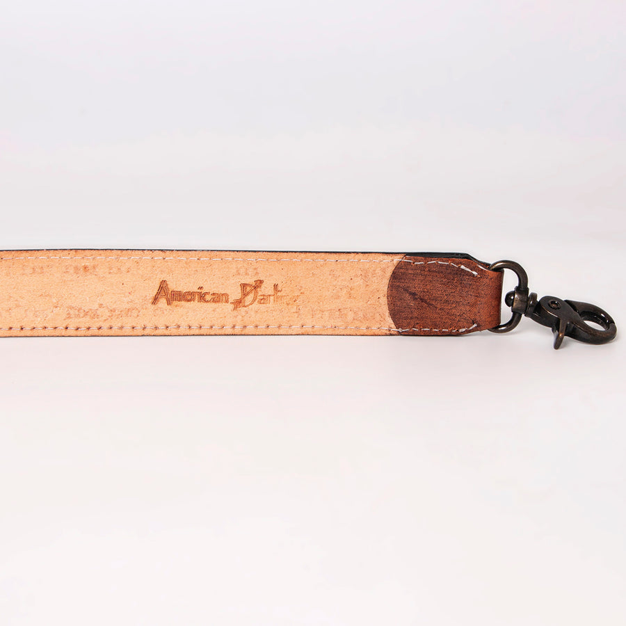 American Darling Hand Tooled Genuine Leather Crossbody Handle Strap for Bags Phone Wallet Purse Clutch