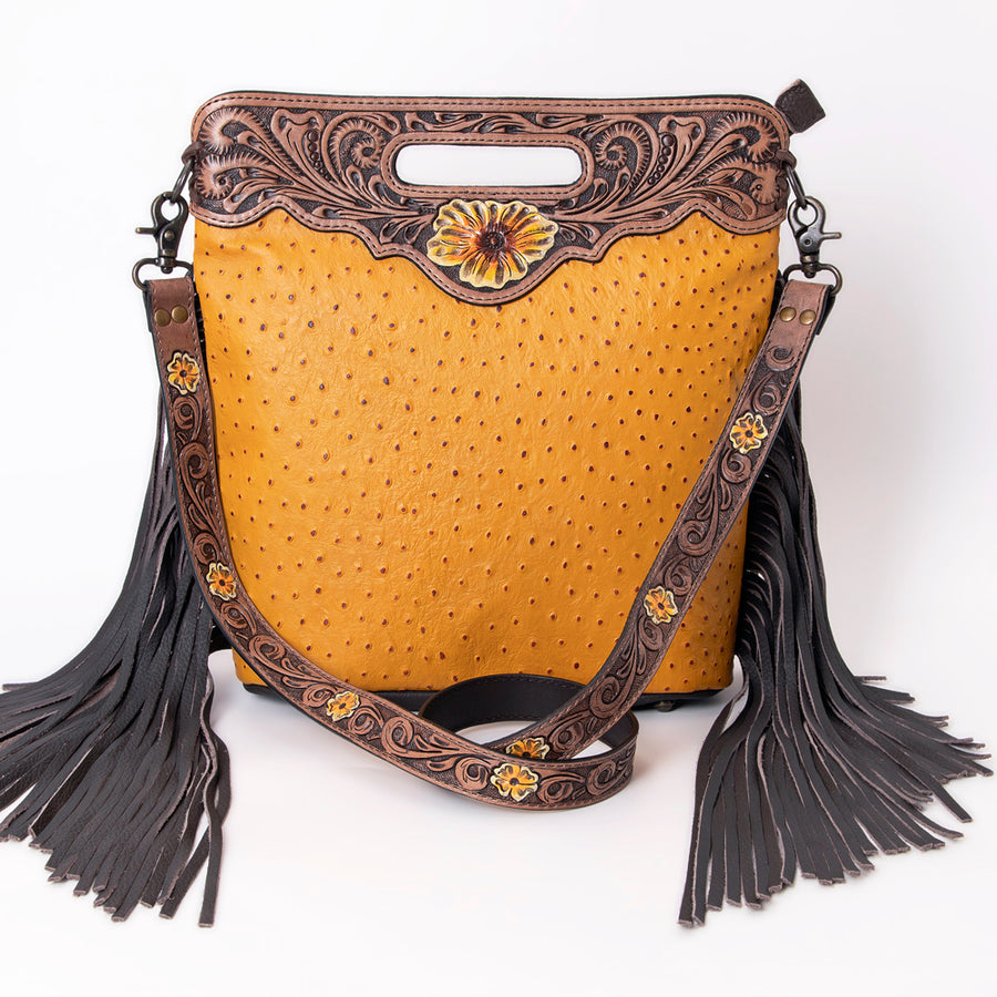 OHLAY Clutch Hand Tooled Genuine Leather Women Bag Western Handbag Purse | Purses for Cute