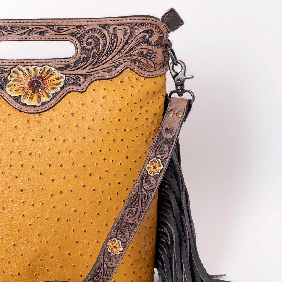 OHLAY Clutch Hand Tooled Genuine Leather Women Bag Western Handbag Purse | Purses for Cute