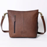 OHLAY MESSENGER Hand Tooled Hair-on Genuine Leather women bag western handbag purse