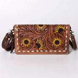 American Darling Wallet Hand Tooled Genuine Leather Western Women Bag | Handbag Purse Wristlet Travel Clutch