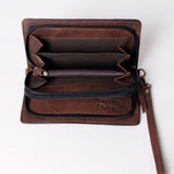 American Darling Wallet Hand Tooled Genuine Leather Western Women Bag | Handbag Purse Wristlet Travel Clutch