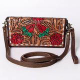 American Darling Wallet Hand Tooled Genuine Leather Western Women Bag | Handbag Purse Wristlet Travel Clutch