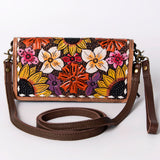 American Darling Wallet Hand Tooled Genuine Leather Western Women Bag | Handbag Purse Wristlet Travel Clutch