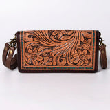 American Darling Wallet Hand Tooled Genuine Leather Western Women Bag | Handbag Purse Wristlet Travel Clutch