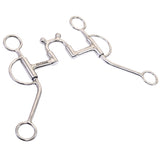 Bar H Equine High Port Swivel Shank Traning Bit Stainless Steel