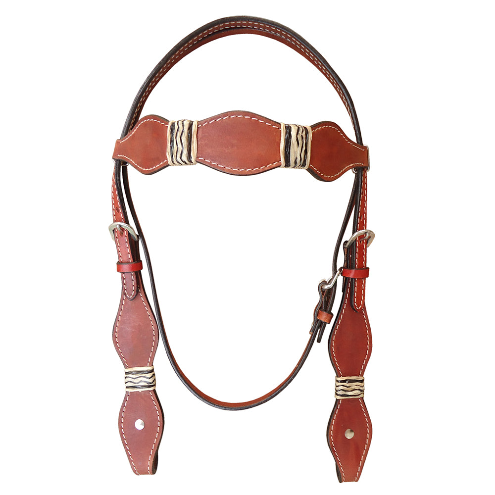 Hilason Western Horse Headstall Bridle American Leather Tan