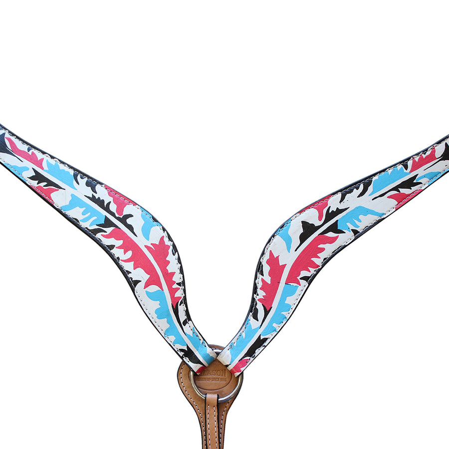 Hilason Western Horse Breast Collar American Leather Tan - Uhorse