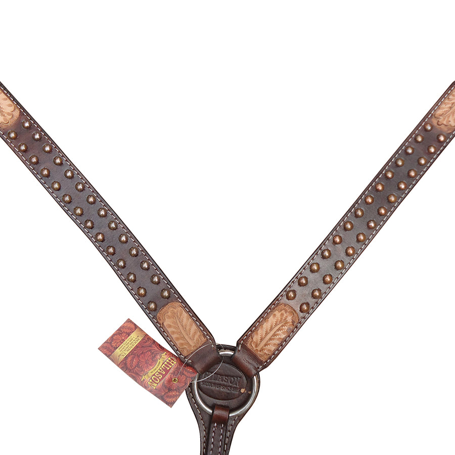 HILASON Western Horse Breast Collar American Leather Brown | for Horses