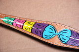 HILASON Western Horse Genuine Leather Breast Collar Tan