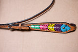 HILASON Western Horse Genuine Leather Headstall Tan