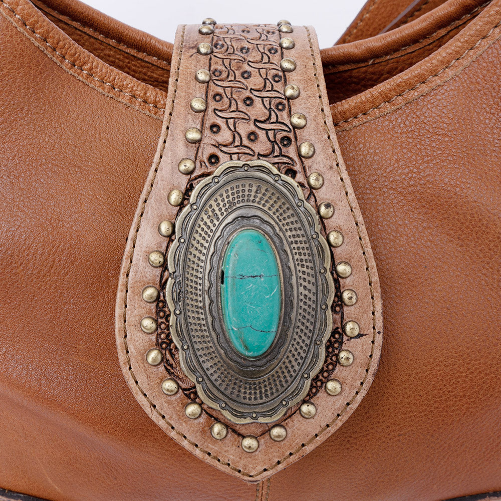 American Darling Hobo Hand Tooled Genuine Leather Western Women Bag | Handbag Purse Bags for Cute