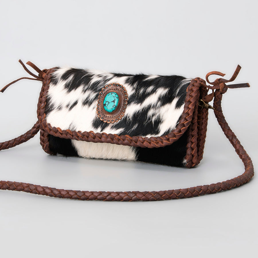 American Darling ADBGM267D Coin Purse Hair-On Genuine Leather Women by Hilason – Cowboy and equestrian accessories