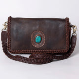 American Darling Clutch Full Grain Genuine Leather Western Women Bag Handbag Purse | Purses for Cute