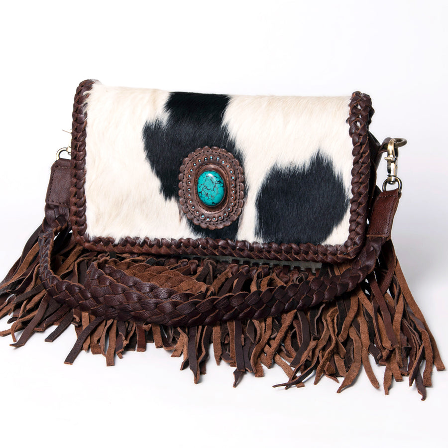 American Darling Clutch Hair on Genuine Leather Western Women Bag Handbag Purse | Cute - Uhorse