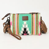 American Darling Cross Body Hand Tooled Saddle Blanket Genuine Leather Western Women Bag Handbag Purse | Crossbody for Cute