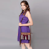 American Darling Cross Body Hand Tooled Saddle Blanket Genuine Leather Western Women Bag Handbag Purse | Crossbody for Cute