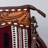 American Darling Cross Body Hand Tooled Saddle Blanket Genuine Leather Western Women Bag Handbag Purse | Crossbody for Cute