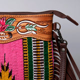 American Darling Cross Body Hand Tooled Saddle Blanket Genuine Leather Western Women Bag Handbag Purse | Crossbody for Cute