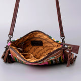 American Darling Cross Body Hand Tooled Saddle Blanket Genuine Leather Western Women Bag Handbag Purse | Crossbody for Cute