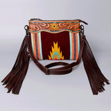 American Darling Cross Body Hand Tooled Saddle Blanket Genuine Leather Western Women Bag Handbag Purse | Crossbody for Cute