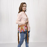 American Darling Cross Body Hand Tooled Saddle Blanket Genuine Leather Western Women Bag Handbag Purse | Crossbody for Cute
