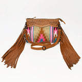 American Darling Cross Body Hand Tooled Saddle Blanket Genuine Leather Western Women Bag Handbag Purse | Crossbody for Cute