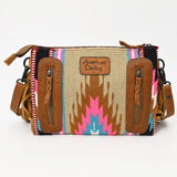 American Darling Cross Body Hand Tooled Saddle Blanket Genuine Leather Western Women Bag Handbag Purse | Crossbody for Cute
