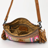 American Darling Cross Body Hand Tooled Saddle Blanket Genuine Leather Western Women Bag Handbag Purse | Crossbody for Cute