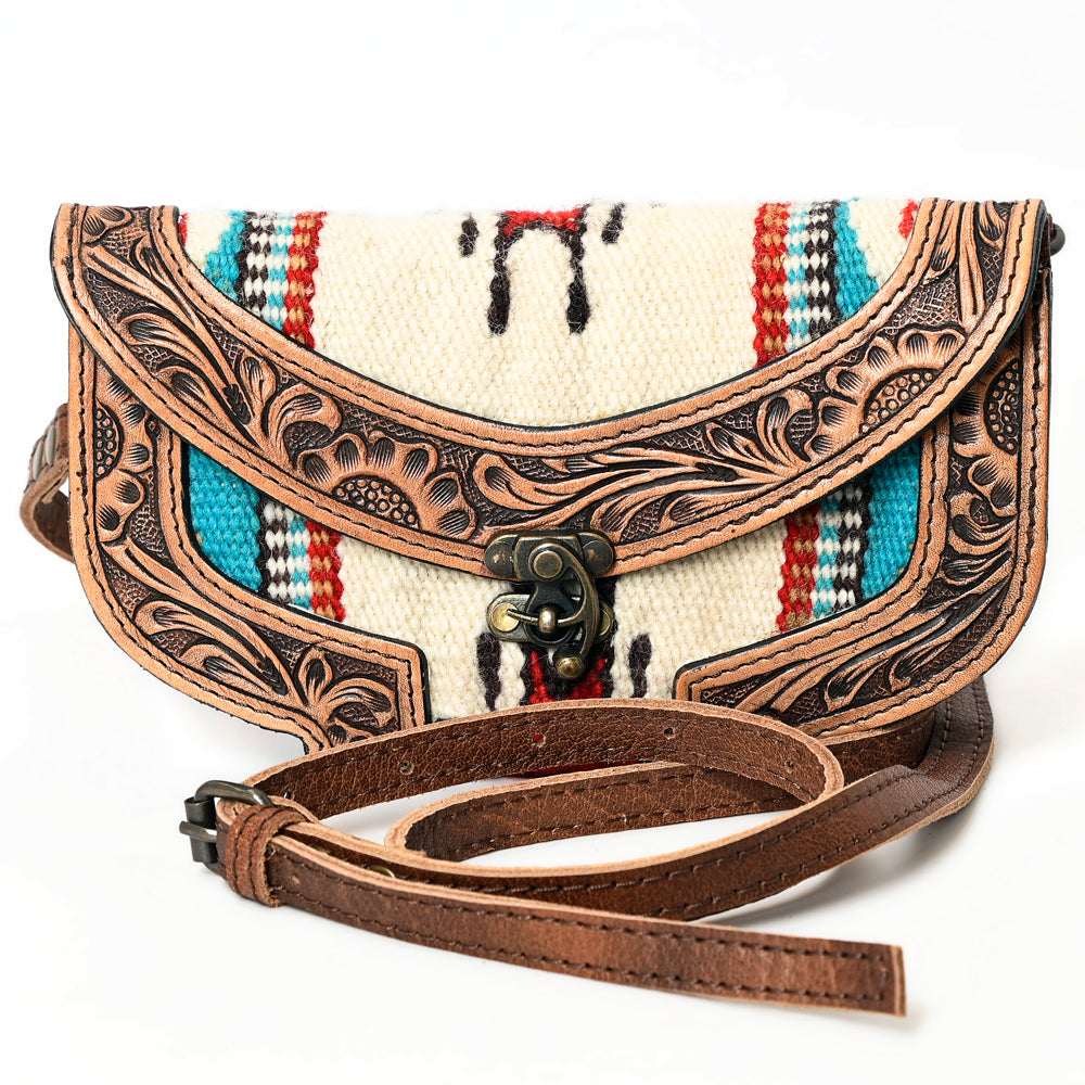American Darling Cross Body Saddle Blanket Genuine Leather Western Women Bag Handbag Purse | Crossbody for Cute