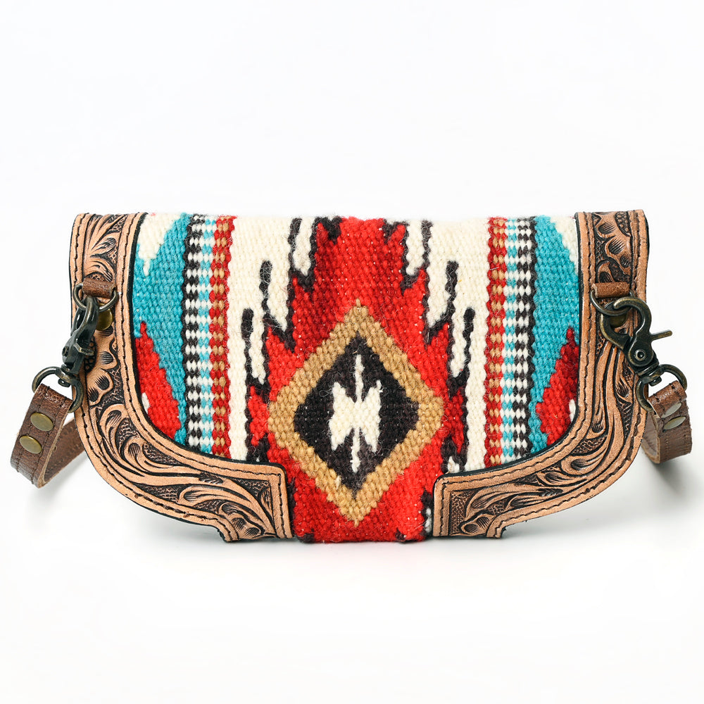 American Darling Cross Body Saddle Blanket Genuine Leather Western Women Bag Handbag Purse | Crossbody for Cute