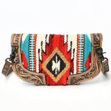American Darling Cross Body Saddle Blanket Genuine Leather Western Women Bag Handbag Purse | Crossbody for Cute