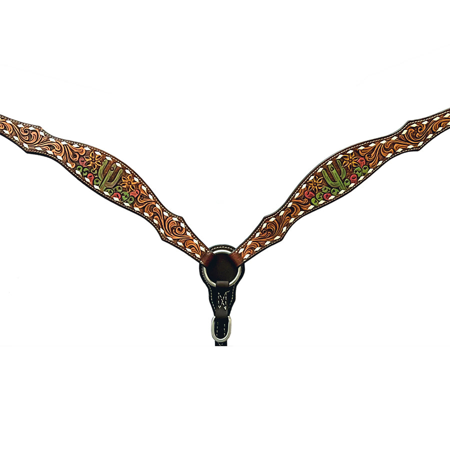 Bar H Equine Genuine Western American Leather Horse Breast Collar - Uhorse