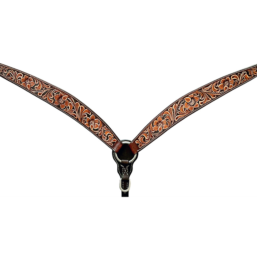 Bar H Equine Genuine Western American Leather Horse Breast Collar - Uhorse
