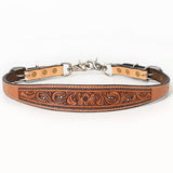 Bar H Equine Genuine Western American Leather Horse Premium Headstall & Breast Collar Set