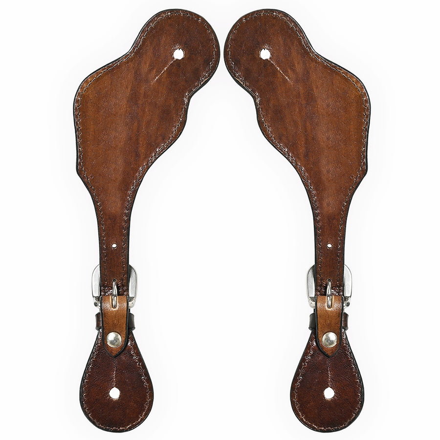 Bar H Equine Leather Spurs Straps for Adults Western Womens Spur Horse Riding Barrel Racing Show and Rodeo Strap Adult Women