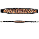 Bar H Equine Genuine Western American Leather Horse Premium Headstall & Breast Collar Set