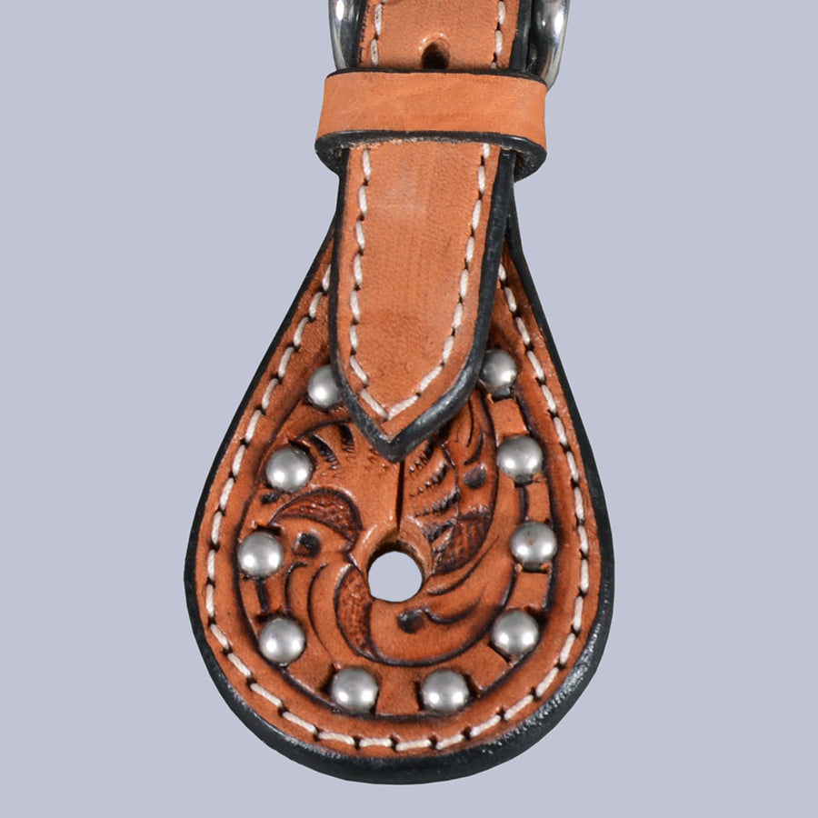 Bar H Equine Leather Spurs Straps for Adults Western Womens Spur Horse Riding Barrel Racing Show and Rodeo Strap Adult Women