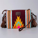 American Darling Cross Body Hand Tooled Saddle Blanket Genuine Leather Western Women Bag Handbag Purse | Crossbody for Cute