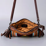 American Darling Cross Body Hand Tooled Saddle Blanket Genuine Leather Western Women Bag Handbag Purse | Crossbody for Cute