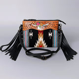 American Darling Cross Body Hand Tooled Saddle Blanket Genuine Leather Western Women Bag Handbag Purse | Crossbody for Cute