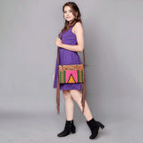 American Darling Cross Body Hand Tooled Saddle Blanket Genuine Leather Western Women Bag Handbag Purse | Crossbody for Cute