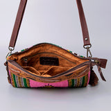 American Darling Cross Body Hand Tooled Saddle Blanket Genuine Leather Western Women Bag Handbag Purse | Crossbody for Cute