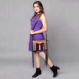 American Darling Cross Body Hand Tooled Saddle Blanket Genuine Leather Western Women Bag Handbag Purse | Crossbody for Cute