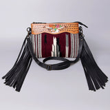 American Darling Cross Body Hand Tooled Saddle Blanket Genuine Leather Western Women Bag Handbag Purse | Crossbody for Cute