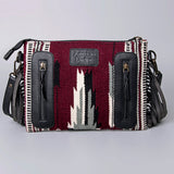 American Darling Cross Body Hand Tooled Saddle Blanket Genuine Leather Western Women Bag Handbag Purse | Crossbody for Cute