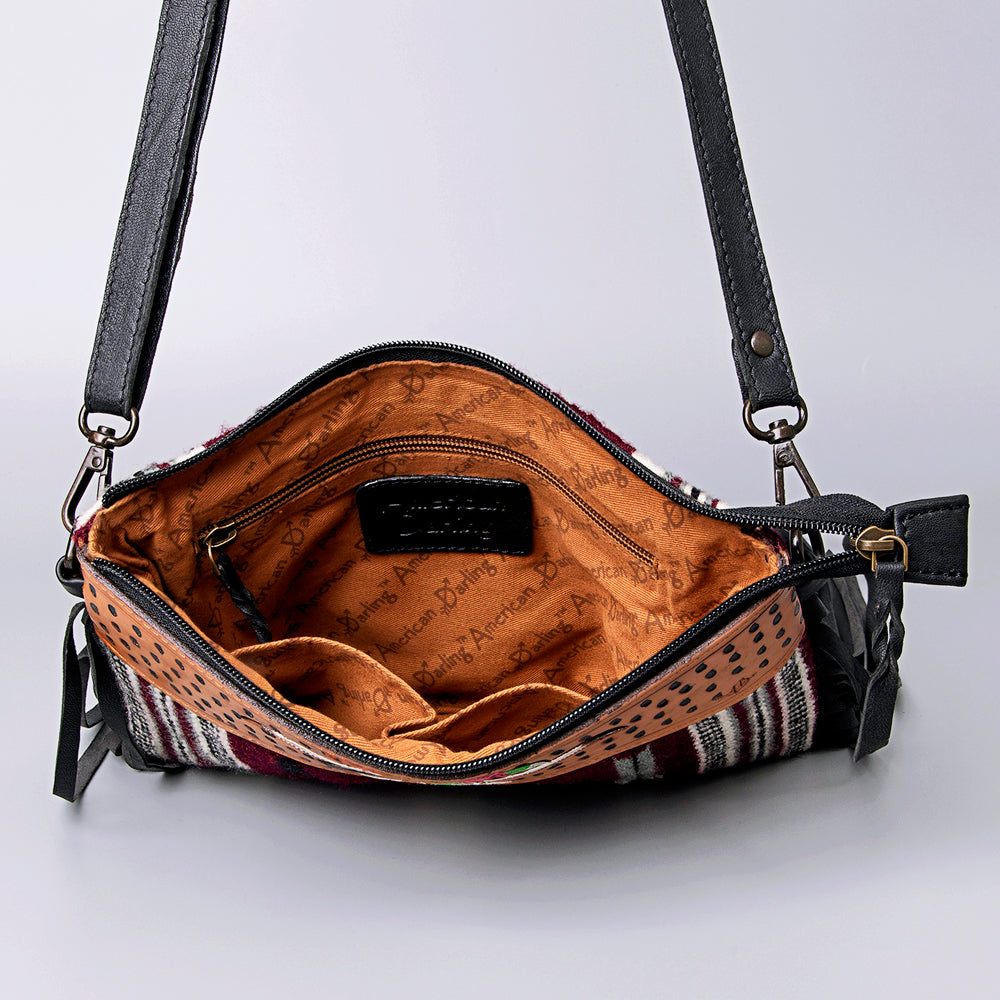 American Darling Cross Body Hand Tooled Saddle Blanket Genuine Leather Western Women Bag Handbag Purse | Crossbody for Cute