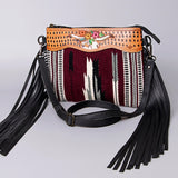 American Darling Cross Body Hand Tooled Saddle Blanket Genuine Leather Western Women Bag Handbag Purse | Crossbody for Cute