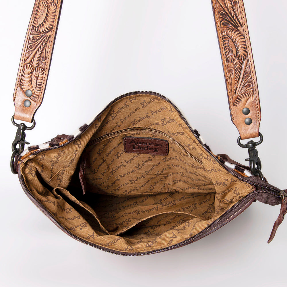 American Darling Crossbody Hand Tooled Saddle Blanket Genuine Leather Women Bag Western Handbag Purse