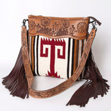 American Darling Crossbody Hand Tooled Saddle Blanket Genuine Leather Women Bag Western Handbag Purse